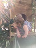 The ongoing treehouse masterpiece. Juni loved being amongst it all, especially the secret door. Not Juni proofed yet.