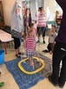 Bubble magic at playcentre. Juni was unsure and iris loved it.