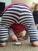 Because she can. Life must look a lot more interesting upside down as Juni is doing it a lot!