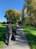 Hutt river ride to the playground and hot cross buns!