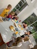 Thompsonâ€™s delicious pizza evening. Kids all played well together and Buni wanted to be a big kid. Lovely house and setting.