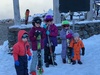 First skiing lesson for Olive and Iris! Millaâ€™s second! Juni and Archie got some snow action.