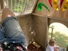 Treehouse project: the second window is in! Pretty pleased with it, now for the door!
