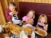 The annual birthday dinner out for Olive and Anthony. Every year is different - Juni being the challenge this year! Still, lots of fun and tasty burgers.