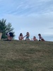 Last night of camp Nelson 2019. Cardboard hill action with pizza. A great trip.