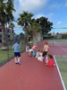 The great bbq with friends and family. Ice cream time even for Buni.