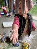 KPC: gloop fun, followed by a tea party with babies invited and finished with the lovely Lycra and singing.