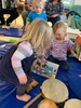 KPC: we had some lovely music on session today which juni joined in by playing her musical food.
