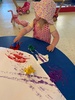 Kpc: bike day. Baby paint & wash and loved the tyre swing.