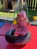 Kpc: bike day. Baby paint & wash and loved the tyre swing.