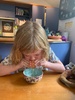 Lockdown day twelve: blowing eggs and making chive eggheads and playing with mats outside