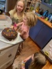 Lockdown day twenty eight: a lovely walk with the big girls on Wrights hill and came home to a surprise cake and knitted top for juni and bula. Thanks Nan!