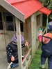 Kpc painting pine cones... which of course leads to house painting