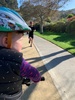 Buni bike practice while daddy was running 50km.