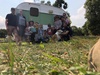 Second night was super windy. I ended up in the caravan with the kids, Tom and Lyon looked after the awning. A lovely 2 night escape and Basilâ€™s debut outing!