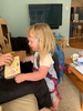 Christmas 2019! Olive for 2 potatoes, Iris 1 and juni 1 from Santa along with lots of lovely little gifts.