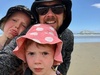We did a day trip to Waimarama beach. Icy wind meant not a lot of swimming happened but the kids had fun splashing about.