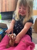 Guinea pig sitting, they are all thrilled to bits to be looking after these little cuties! Snow and Meme.
