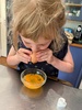 Holiday craft: marbling eggs