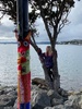 A trip into town on last day of school holidays. Bonus visit to daddyâ€™s work for a hot chocolate!