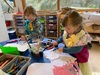 Iris has been struggling with going to school this week so she join us at playcentre. Juni lives having her there.