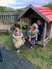 Iris has been struggling with going to school this week so she join us at playcentre. Juni lives having her there.