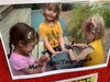 Kindy visit, and iris is still on the wall!