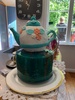 Oliâ€™s party! Tea party. String game and flour cake were a hit. Glad the mirror glaze worked. Oli had a fab morning. My big 8 year old.