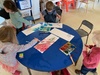 Water colours, dinosaur smoothie, twing and fabric painting.