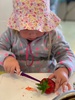 Water colours, dinosaur smoothie, twing and fabric painting.