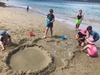 Great teachers only day at the beach with the McGills, Smiths and Turners