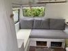 Practice run on the squabs fabric, think it will work! One new foam! Expensive at $150! Outdoor cushions worked perfectly as a trial run and have decided with normal back cushions.