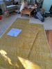 3 cushions done! And now to cut the squabs out! Not easy with little June bug biker