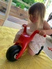 3 cushions done! And now to cut the squabs out! Not easy with little June bug biker