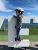 It was meant to rain... but turned out to be lovely. Kids biked 4km into town for a train ride, playground and milk shake. Beautiful new walkway.