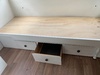 Caravan: new kickboard! And repurposed the old drawers with new fronts. Loving whitewash and plywood.