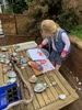 My nature child. At peace in the garden.