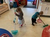 Kpc: a bit cold and wet, but we could play outside and got into hammering and cleaning.