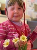 Flower arrangements with play doh and pj cereal day for last day of kpc!