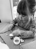 Holiday crafting, 3d casting with clay.