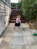 Grandad helps finish off the pavers! It only took a year to get to this point! And finally found more pavers that fit. Thanks grandad!