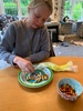 Gingerbread people decorating for little friends…