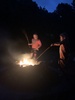 Oliveâ€™s birthday battlehill sleepover, lovely trees to climb, cooked marshmallows over the fire and 5 in the caravan for bed.