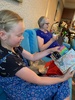 Santa arrived! 2 potatoes each, Oliâ€™s favorite gift was world drawing globe (nandad) wings of fire (Turner) Irisâ€™s was the terrarium and juniâ€™s the potato.