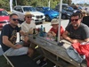 Daveâ€™s 40th birthday drink at the waterfront cafe. Followed by pork belly.
