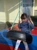 Shops and foot swing painting with leap frogs to finish. Last playcentre session. Not sure how I feel about it.