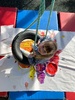 Shops and foot swing painting with leap frogs to finish. Last playcentre session. Not sure how I feel about it.