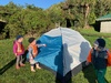 Campbell st camping experience. Tent making, pikelet cooking, drawing, hot chocolates and a mini bush walk.