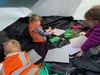 Campbell st camping experience. Tent making, pikelet cooking, drawing, hot chocolates and a mini bush walk.
