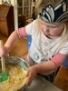 Baking scones for morning tea
